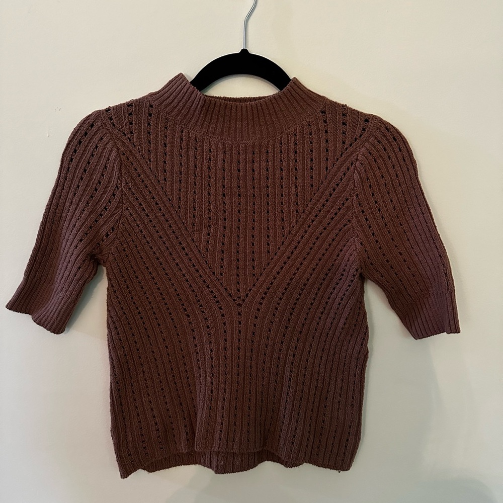 Francesca’s Charmed Hearts short-sleeve sweater